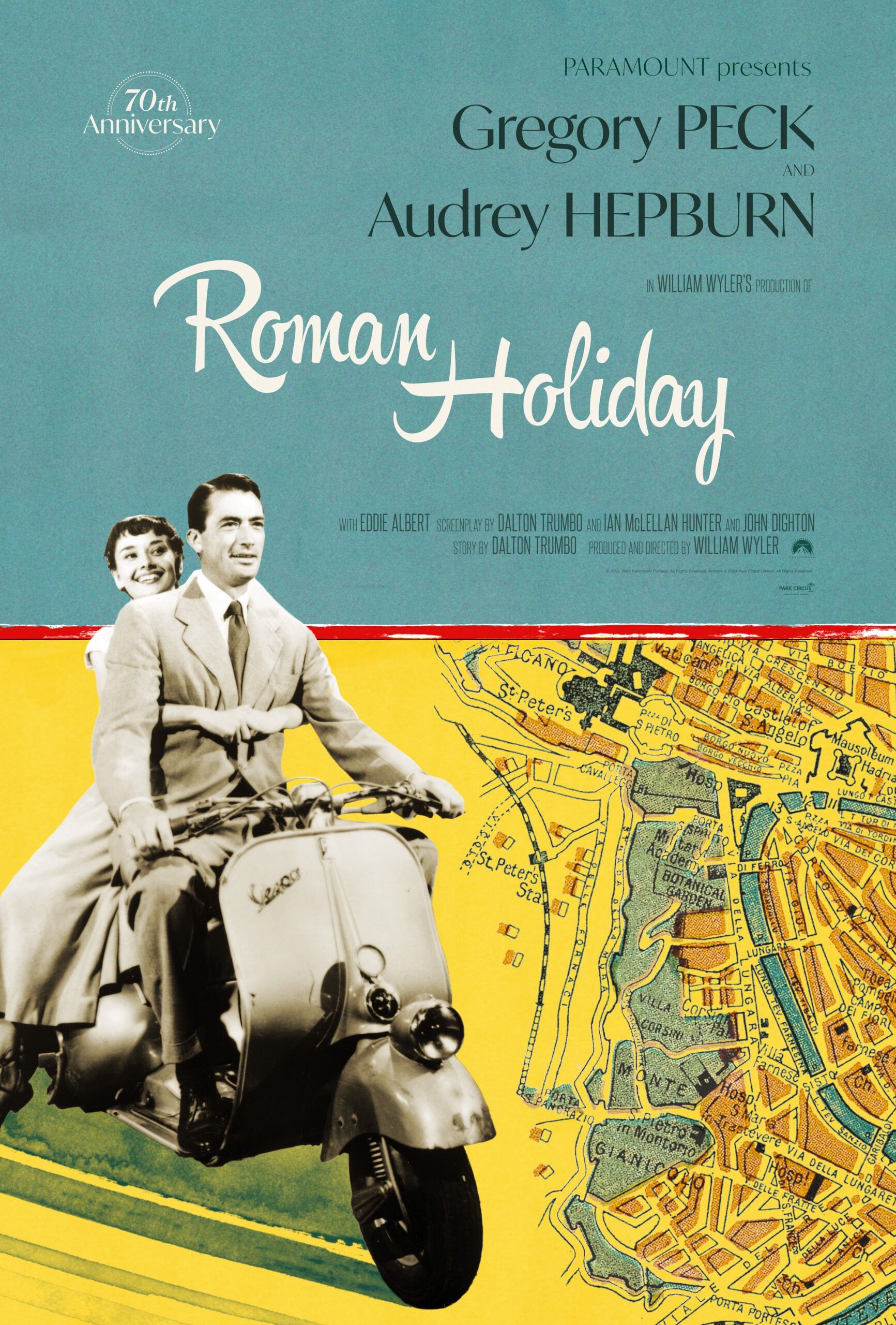 Poster Roman Holiday (70th Anniversary)