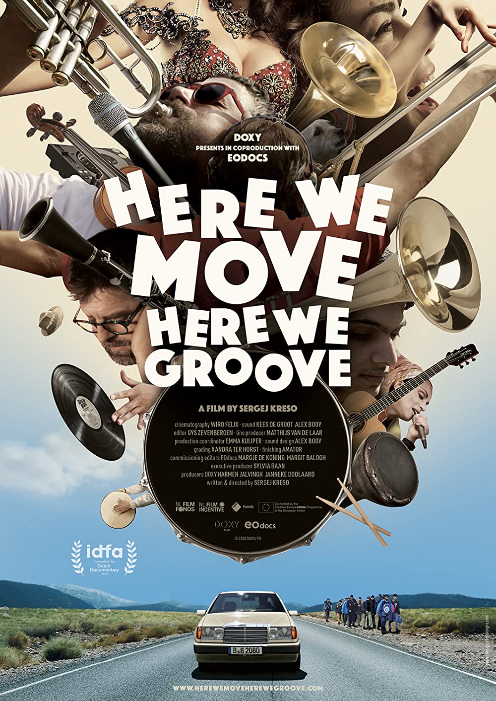 Poster ADE: In-Edit presents Here We Move, Here We Groove + Q & A