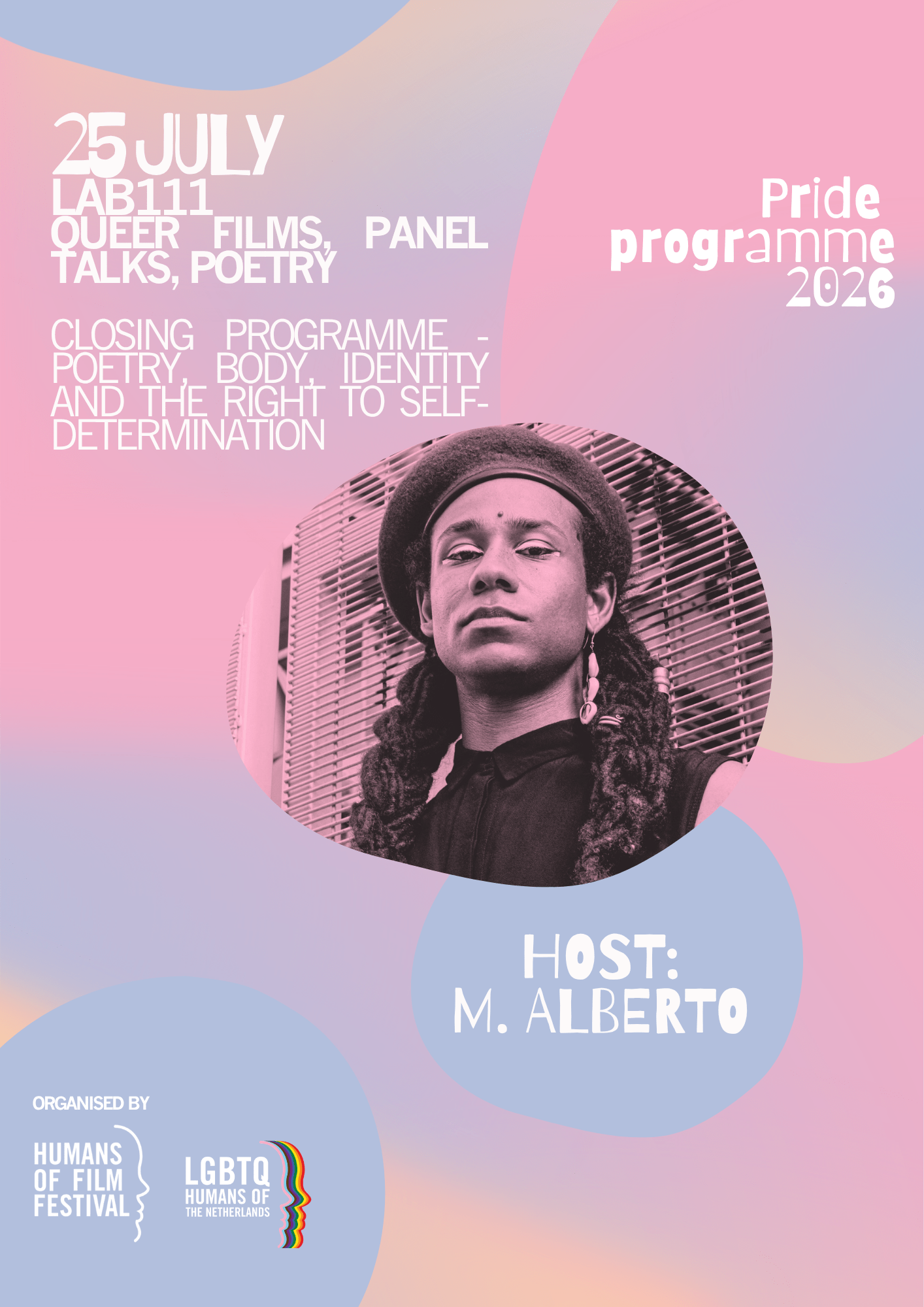 Poster HOFF: Closing Programme - Poetry, Body, Identity and the Right to Self-Determination